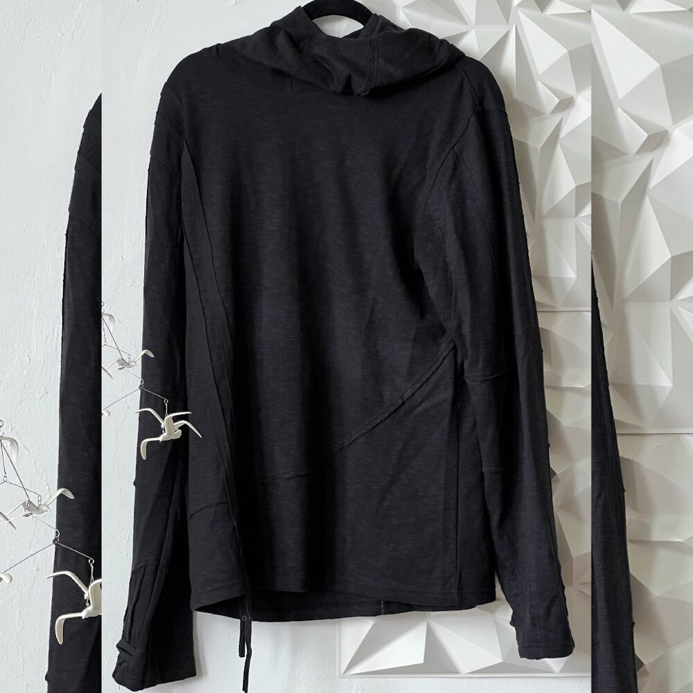 Psylo Fashion Geometric Hoodie - Size 4 (Men's XL) - Black Ethno Punk / Festival